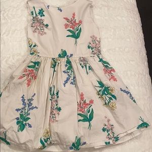 White cotton flowered dress